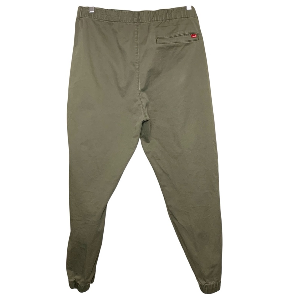 Levi's XX Chinos Jogger Military Green Sz L Elastic Hem Modern Denim Pants - Picture 4 of 16